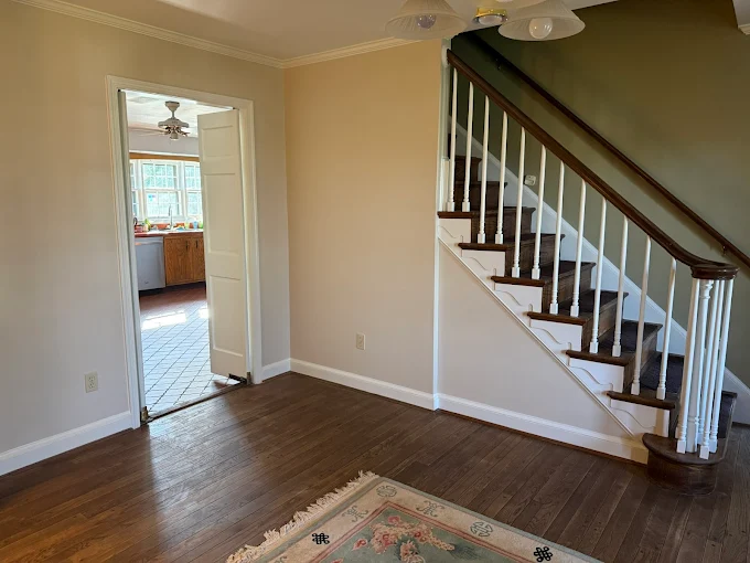 staircase of home in Silver Spring MD